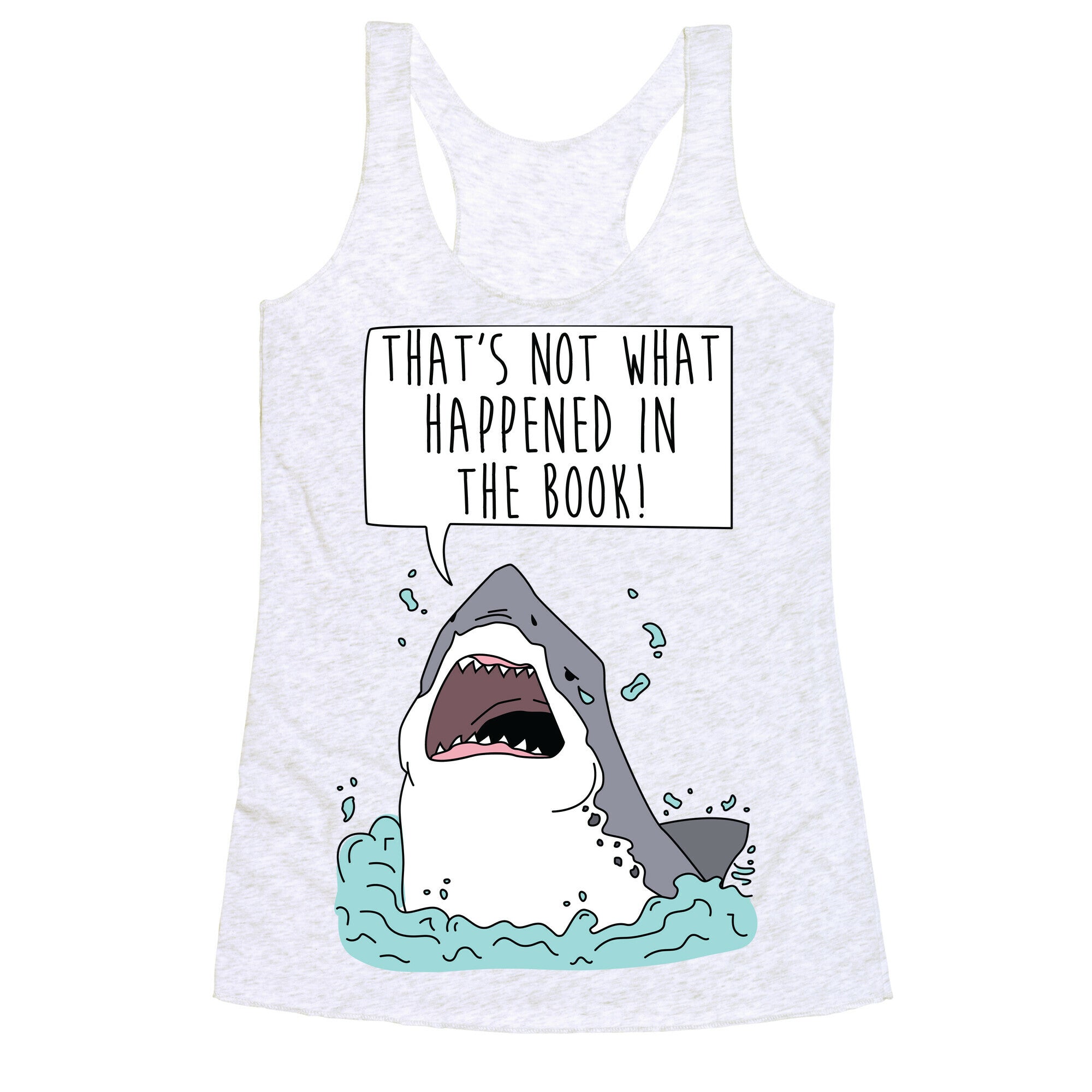 Book Shark Racerback Tank